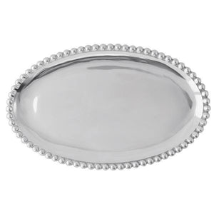 Mariposa Pearled Oval Platter scratched final sale