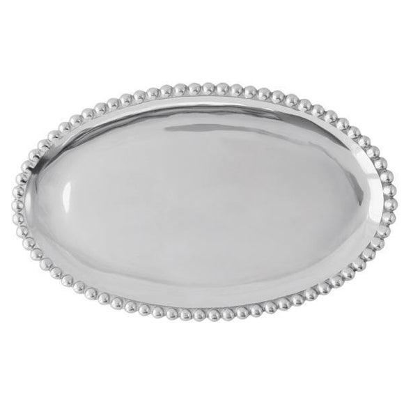 Mariposa Pearled Oval Platter scratched final sale