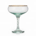 Vietri Turquoise Coupe Champagne Glass