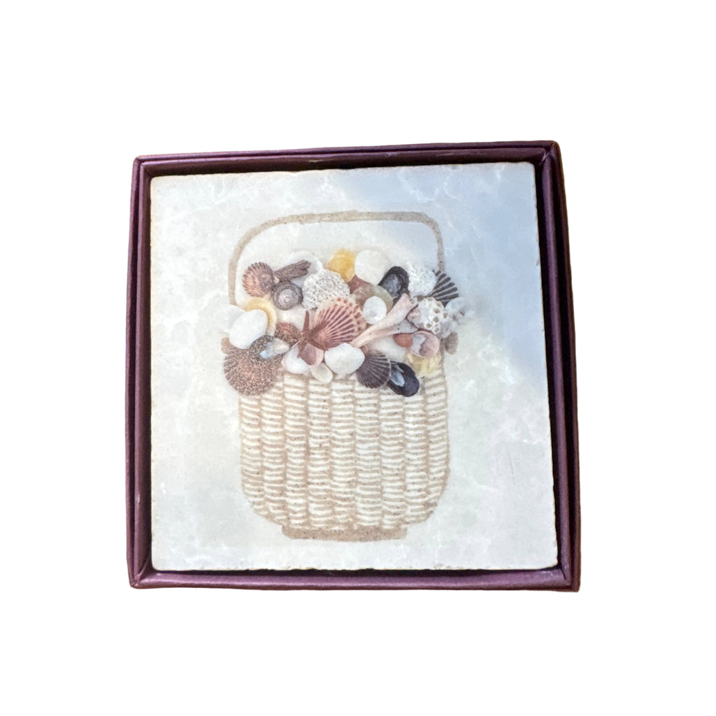 4" Individual Marble Coaster