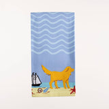 Shard Beach Dog Kitchen Towel