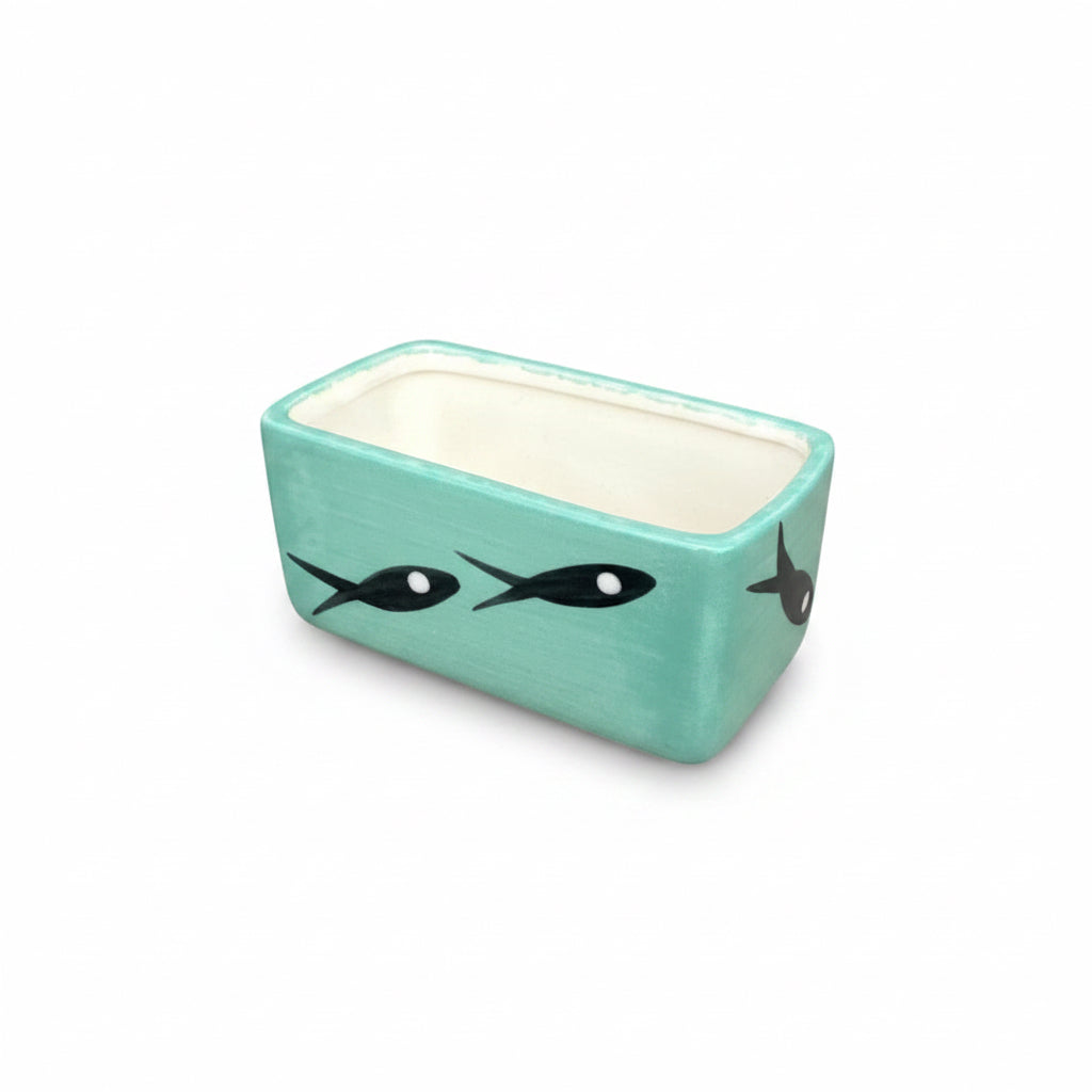 Jobi Pottery Sacc box is perfect for sweetener packets, teabags, business cards or even crayons! 4 x 2 1/4 x 2.