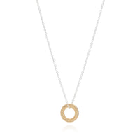 Anna Beck Circle of Life Open "O" Charity Gold & Silver Necklace