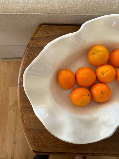 19" large wavy bowl