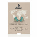 Dune Explorer Heart Drop Earrings Turquoise Gradient