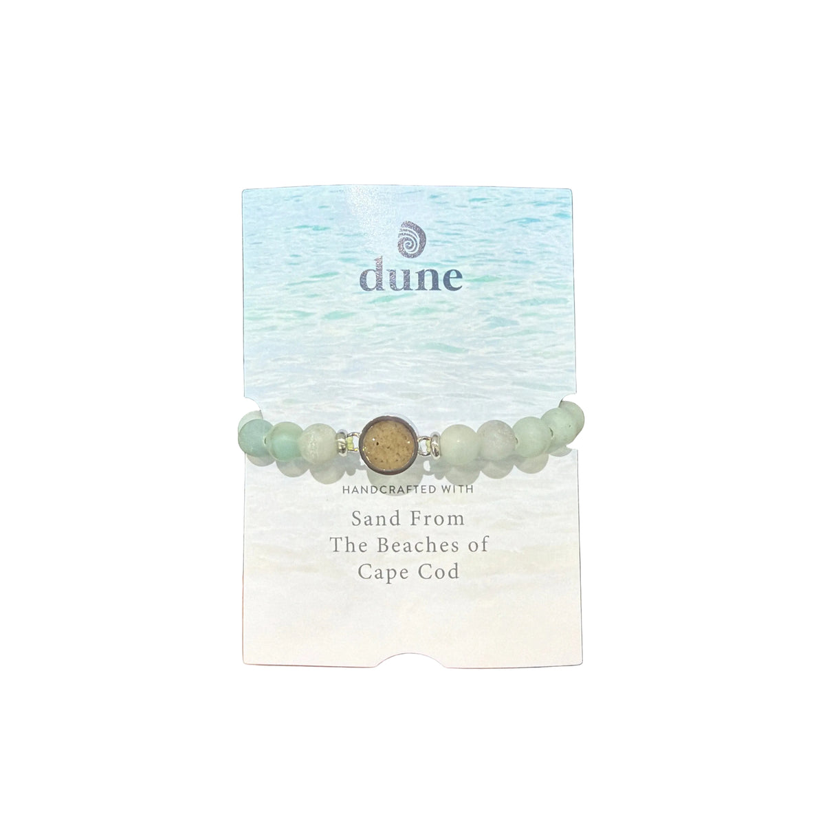 Dune Beaded Adjustable Round Bracelet - Amazonite