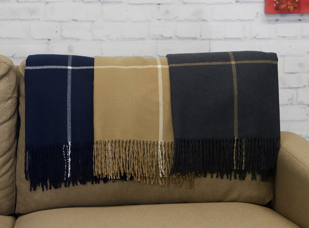 Glasgow Navy Throw 50x68