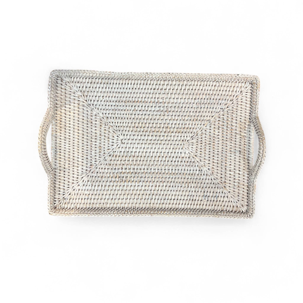 Rattan Tray with Loop Handles Small