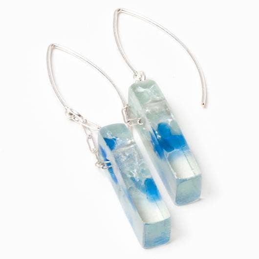 Smart Glass Mosaic Oceana Stiletto Earrings