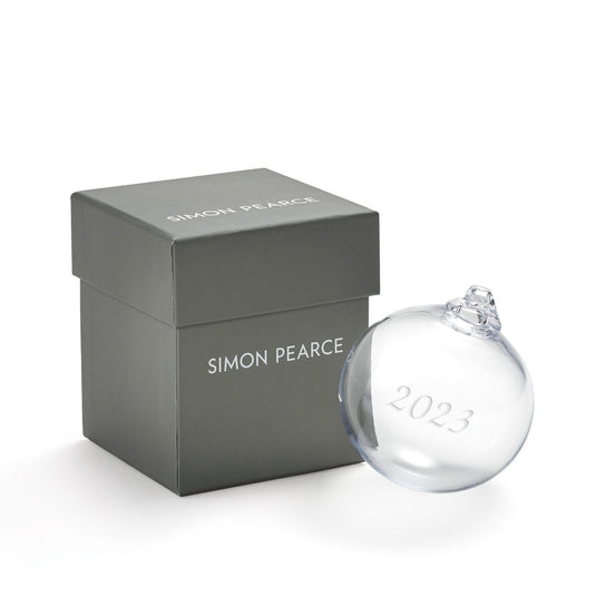 Simon Pearce Annual Round Ornament in Gift Box 1801