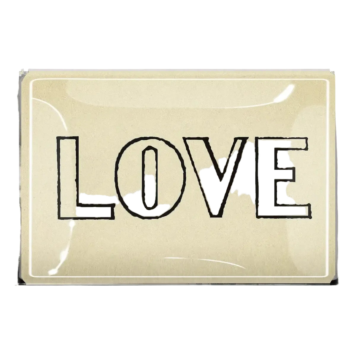 Ben's Garden - Love Outline Decoupage Glass Tray
