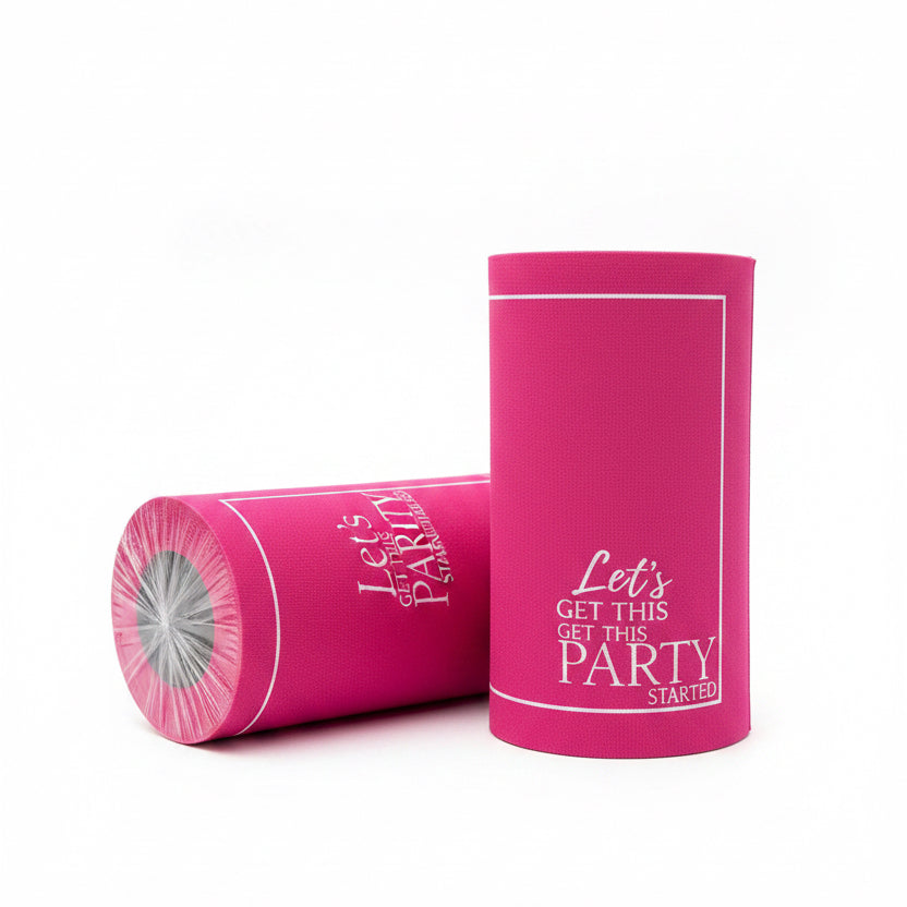 Table Theory Blush Crush Let's Party Napkin Roll
