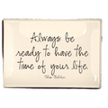 Ben's Garden Always Be Ready Decoupage Glass Tray