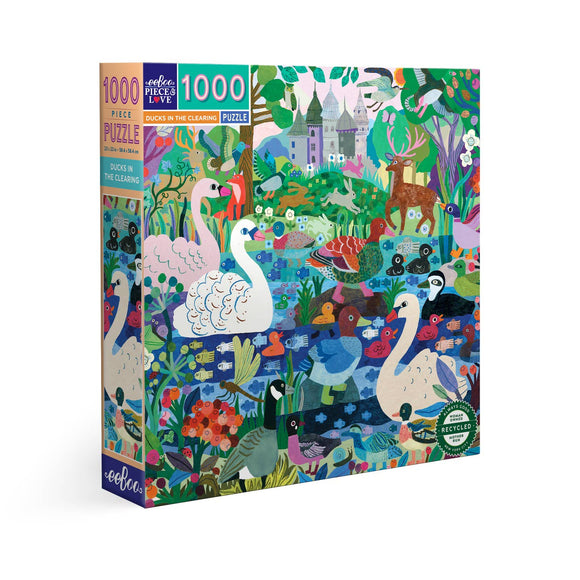 Eeboo Ducks In the Clearing 1000 piece Square puzzle