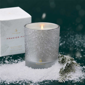 Thymes Frasier Fir Flocked Poured Candle