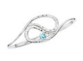 Ed Levin Sterling Silver & Blue Topaz  Yin-Yang Bracelet