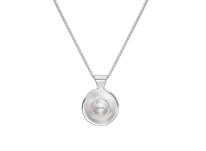 Ed Levin Sterling Silver and Pearl Sun Glow Pendant