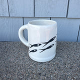 Jobi Lg Mug B/W Fish