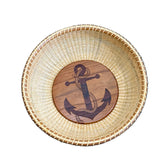 Nantucket Basketworks 10" Basket w/Anchor Base #119 (C)