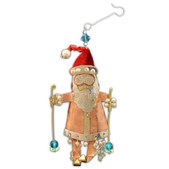 Pilgrim Imports Santa's Ski Lesson Ornament