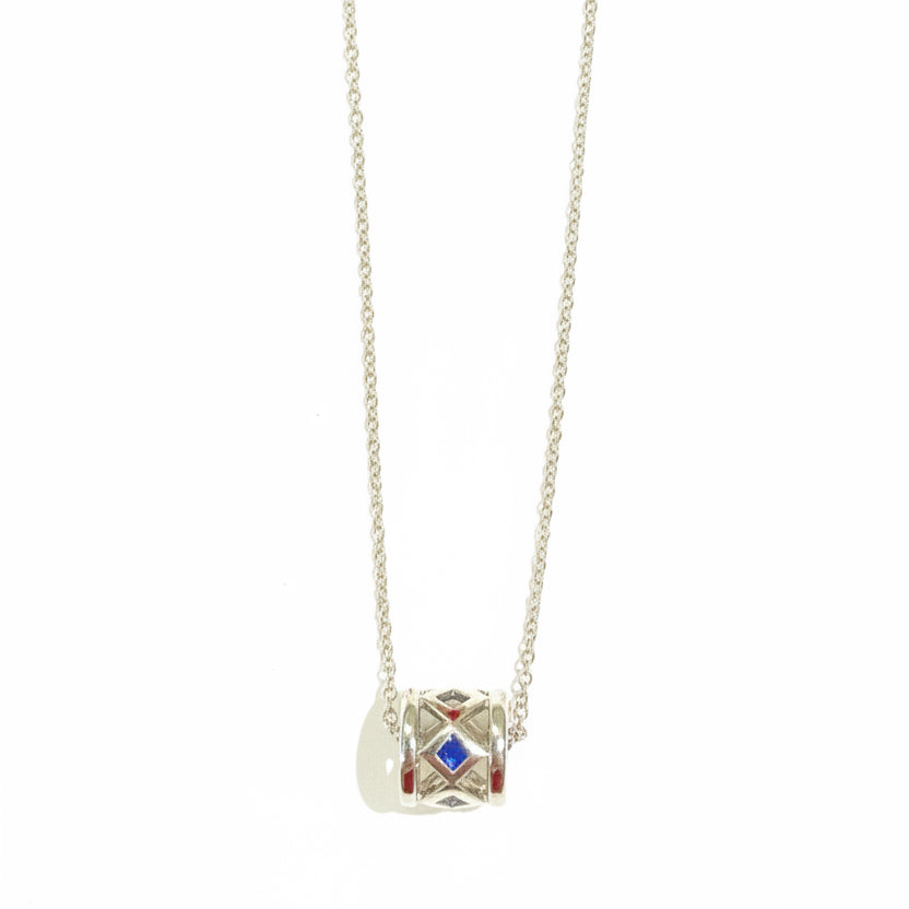 Quality Saphire/Diamond Necklace 14KW