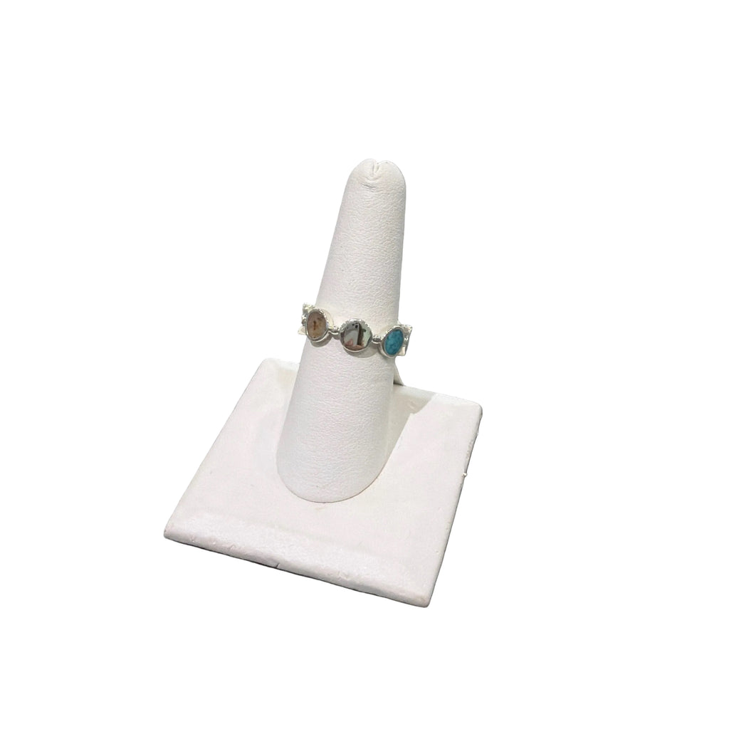 Dune Endless Summer Stacker Ring Sz 8 Turquoise