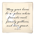 Ben's Garden - May Your Home Be A Place Where Love Decoupage Glass Tray