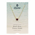 Dune Delicate Dune Heart Necklace 14k Gold Vermeil