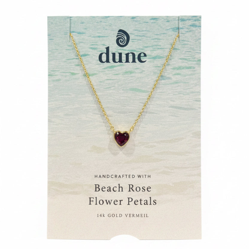 Dune Delicate Dune Heart Necklace 14k Gold Vermeil