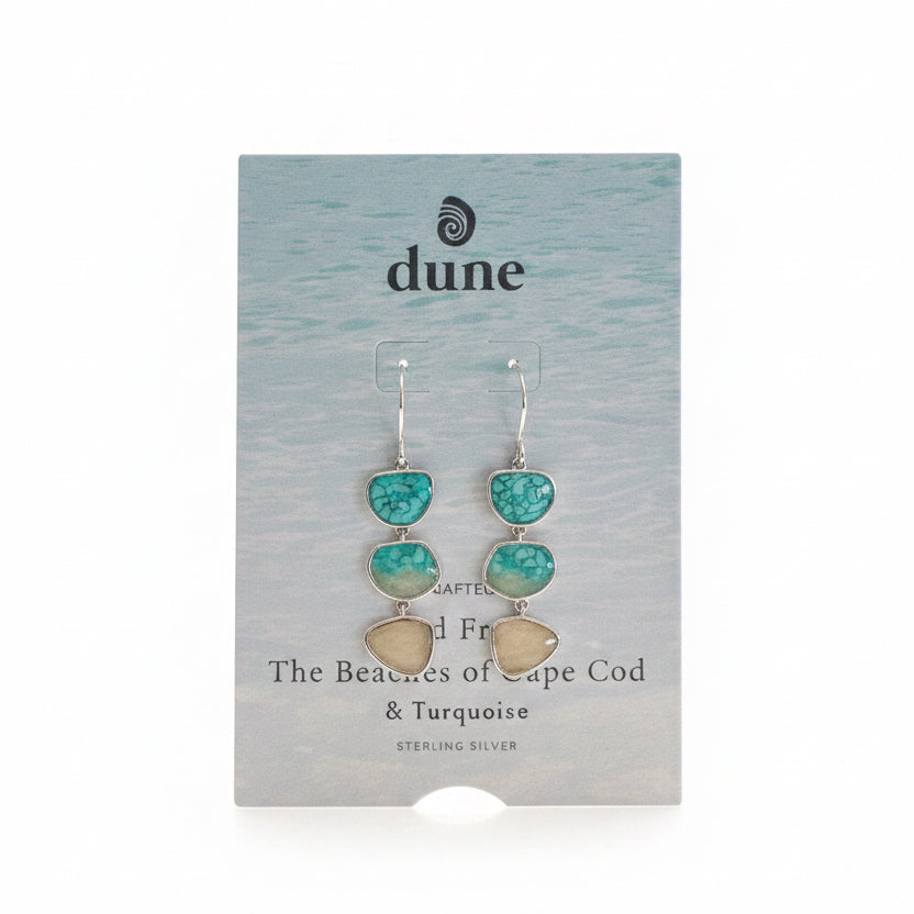 Dune BC Triple Drop Earring Turquoise Gradient
