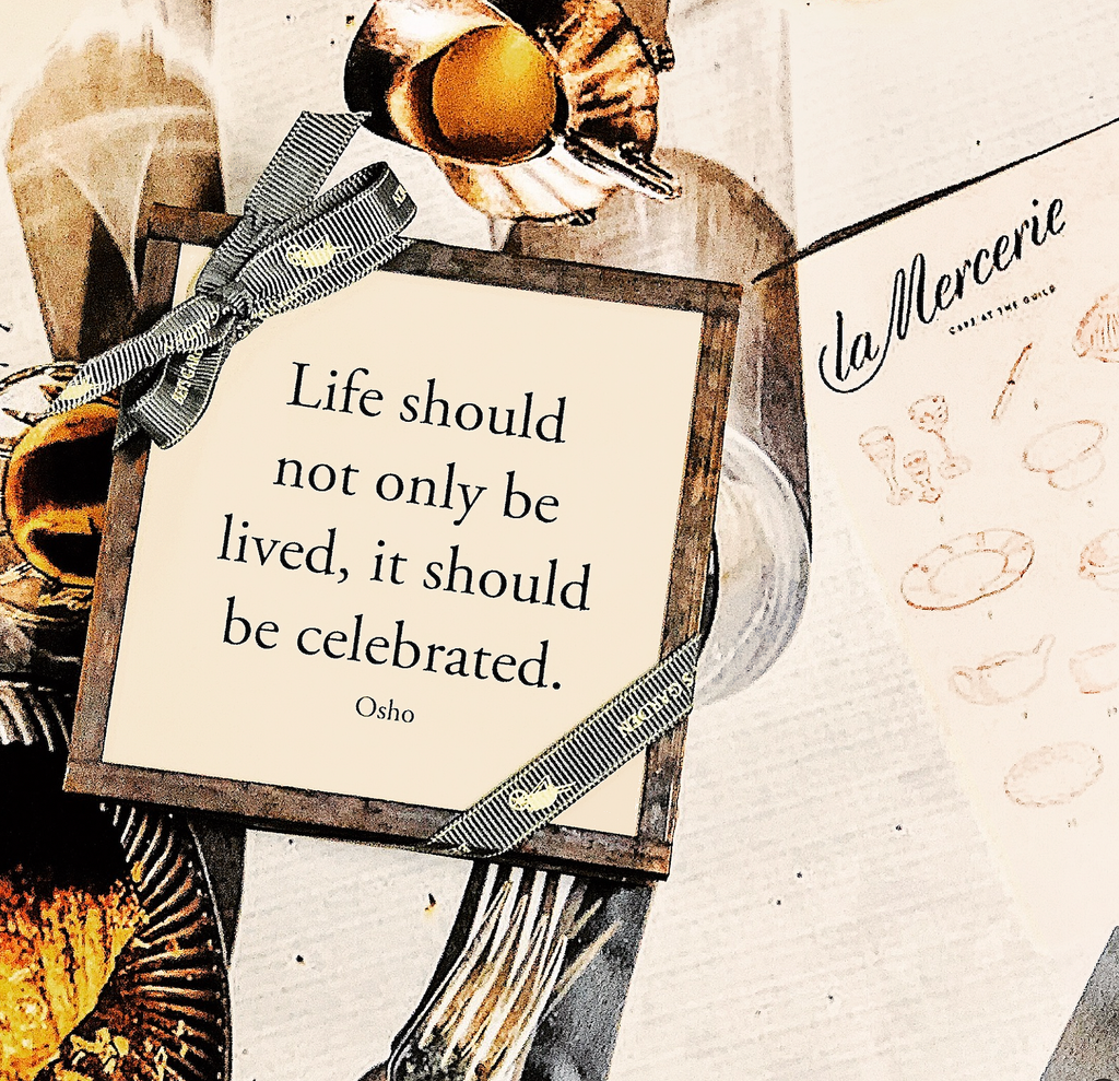 Life Should Not Only Be Copper & Glass Coasters, Set of 4