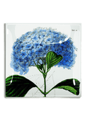 Blue Hydrangea Decoupage Glass Tray