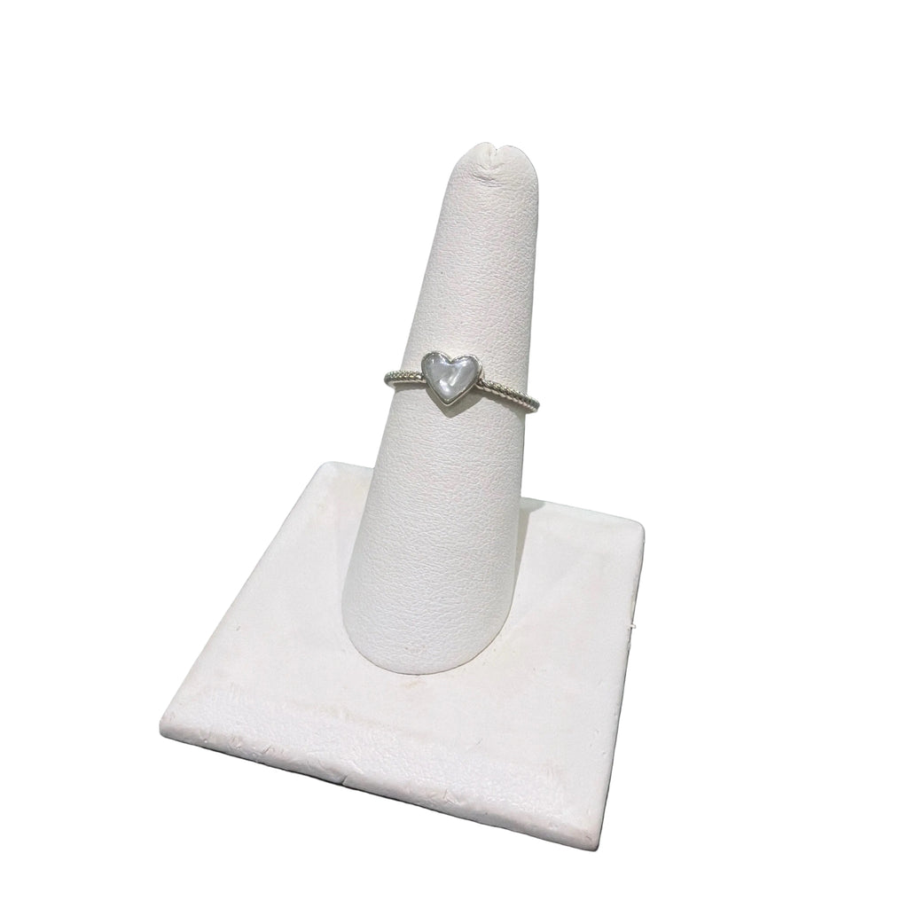 Dune Rope Stacker Ring - Heart