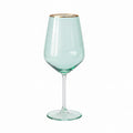 Vietri VBOW-G52120 Rainbow Green Wine Glass