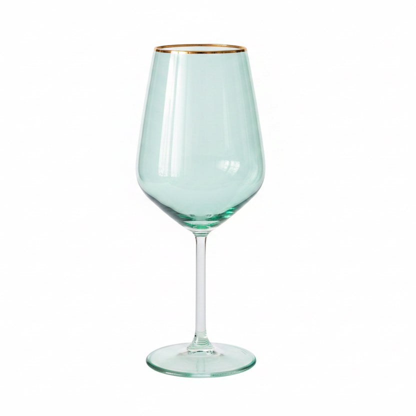 Vietri VBOW-G52120 Rainbow Green Wine Glass