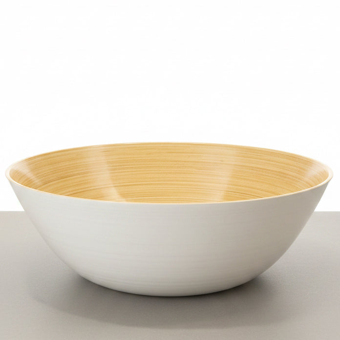 Classic Bamboo Party Bowl White
