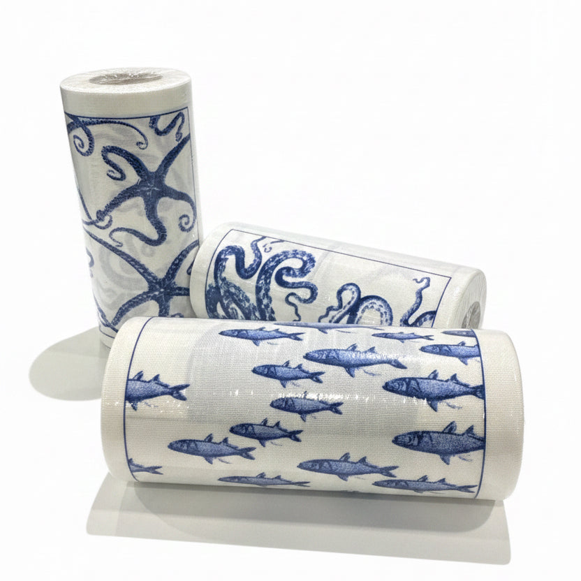 Caskata Coastal Cocktail Napkin Roll