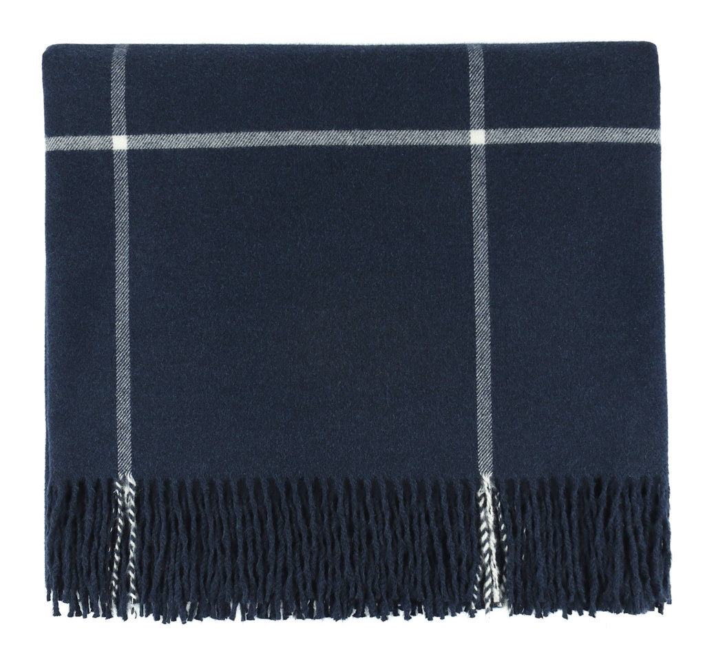 Glasgow Navy Throw 50x68