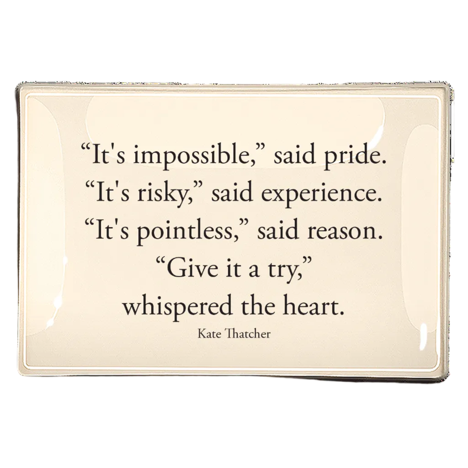 Ben's Garden - "It's Impossible," Said Pride Decoupage Tray