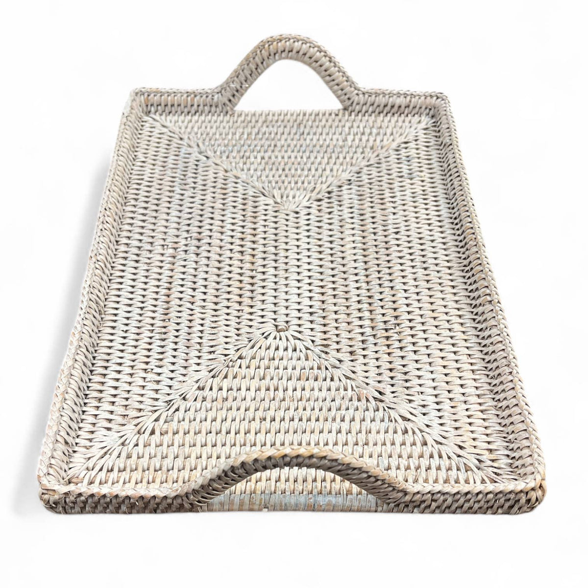 Rattan Tray with Loop Handles Small