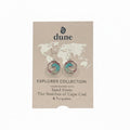 Dune Explorer Wave Drop Earrings Turquoise Gradient