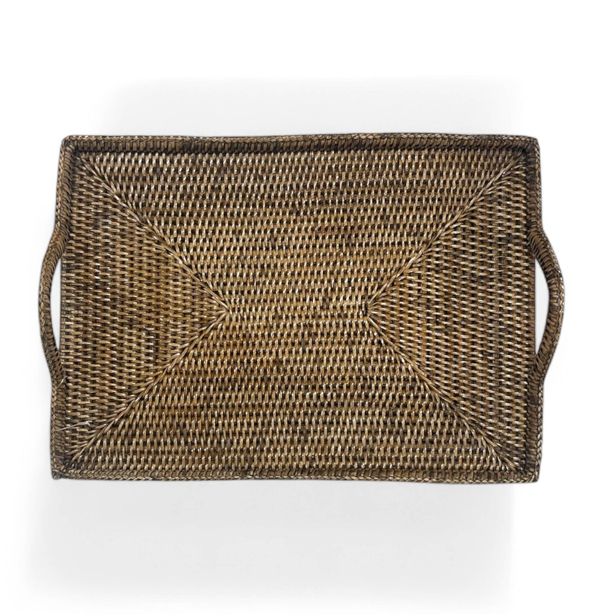 Rattan Tray with Loop Handles Small