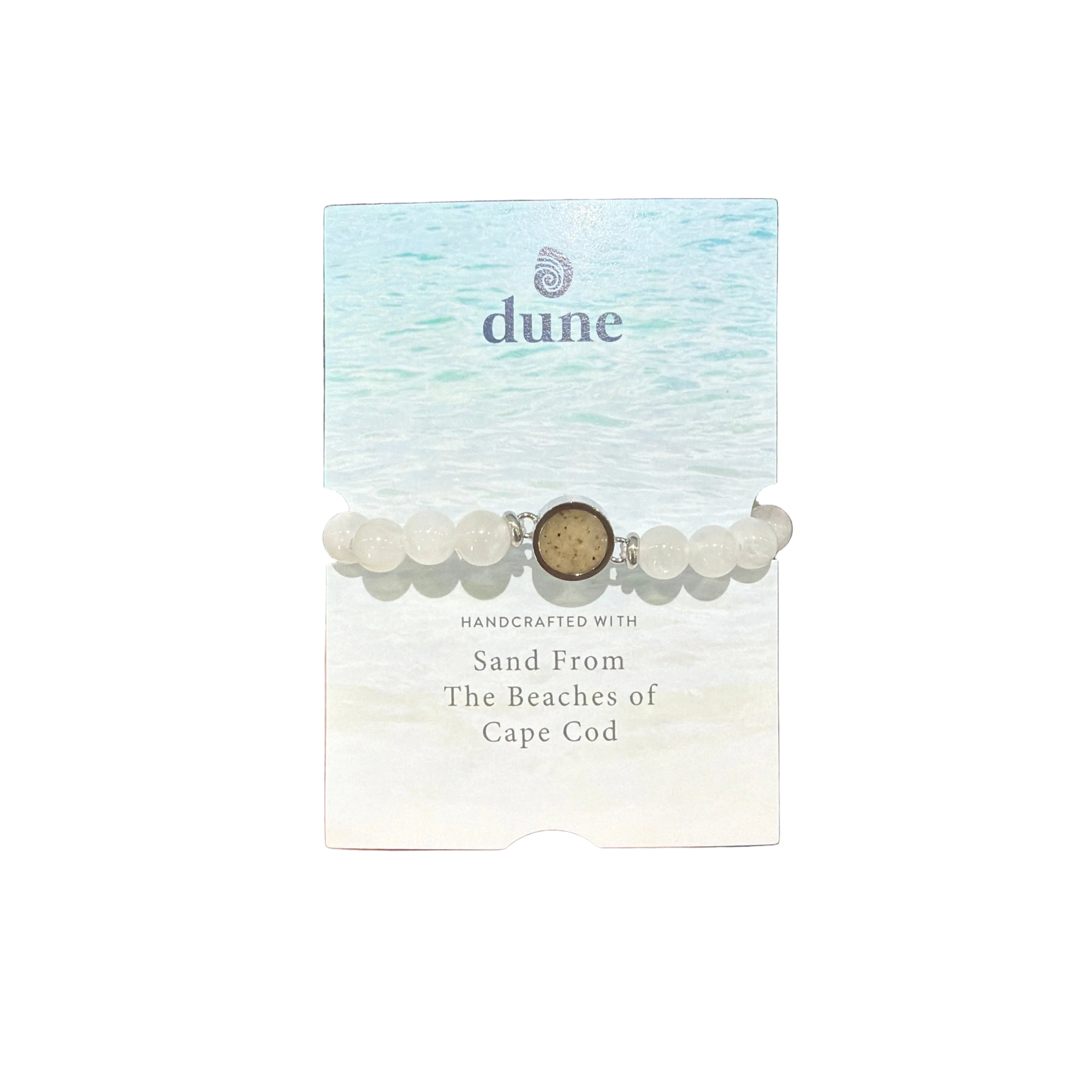 Dune Beaded Adjustable Round Bracelet - Moonstone