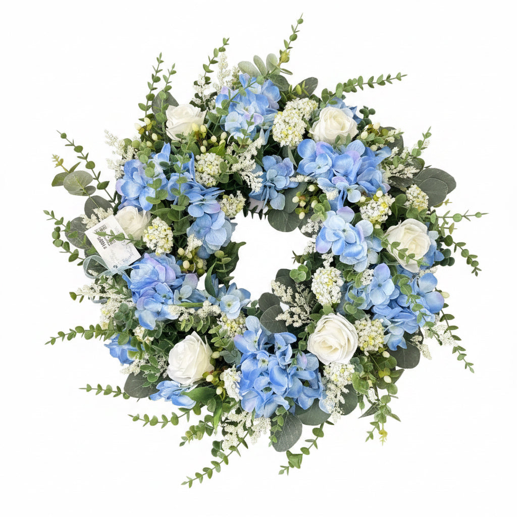Meadowsweet Gardens Silk Hydrangea Wreath