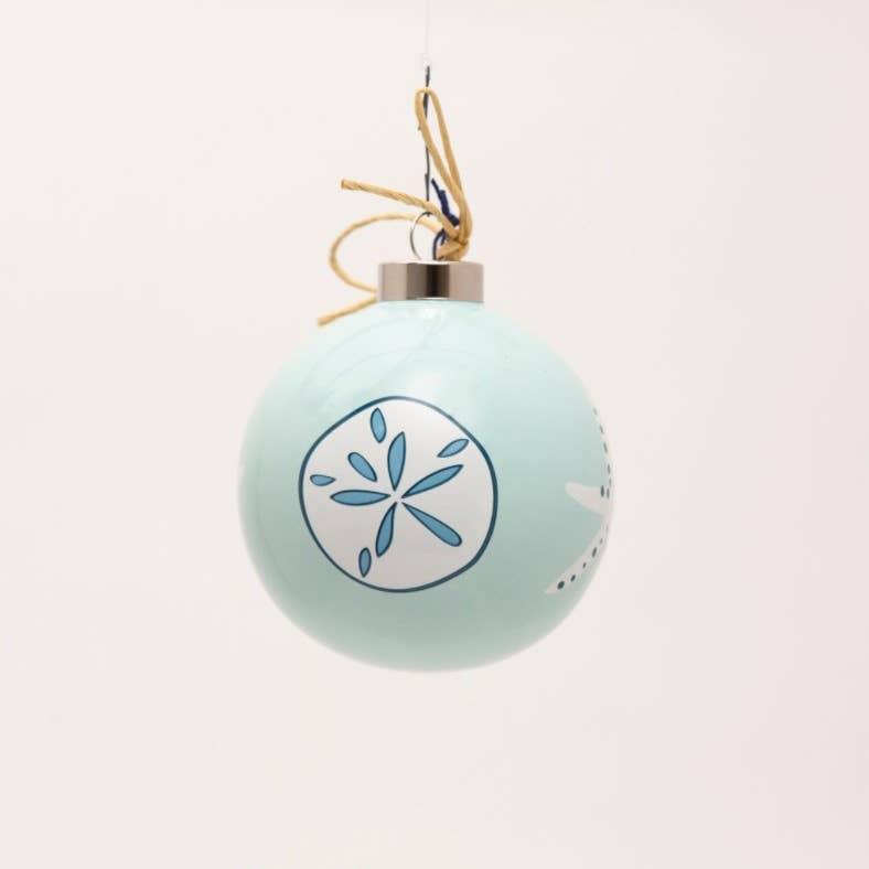 Shard Ornament Aqua Shells