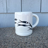 Jobi Lg Mug B/W Fish
