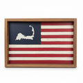 Rustic Marlin wooden serving tray CC Flag