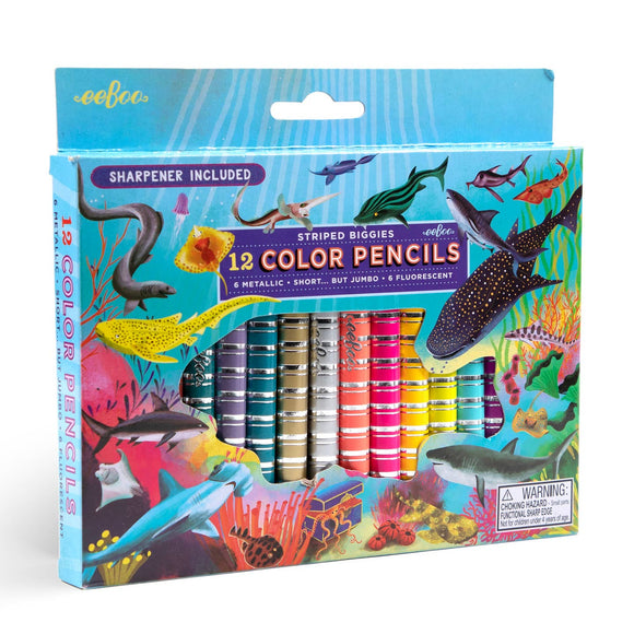 Eeboo Shark Special Biggie Pencil assortment