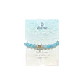 Dune Beaded Adjustable Starfish Bracelet - Weathered Agate