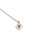 Quality Pendant Diamond & Amethyst (12rd Dia .07 & 1 Ame .4)